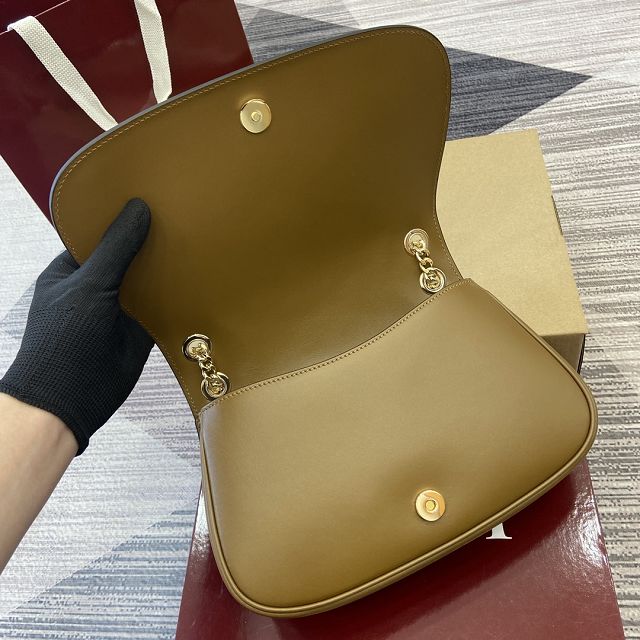 GG original suede calfskin blondie medium shoulder bag 815715 brown