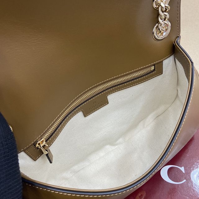 GG original suede calfskin blondie medium shoulder bag 815715 brown