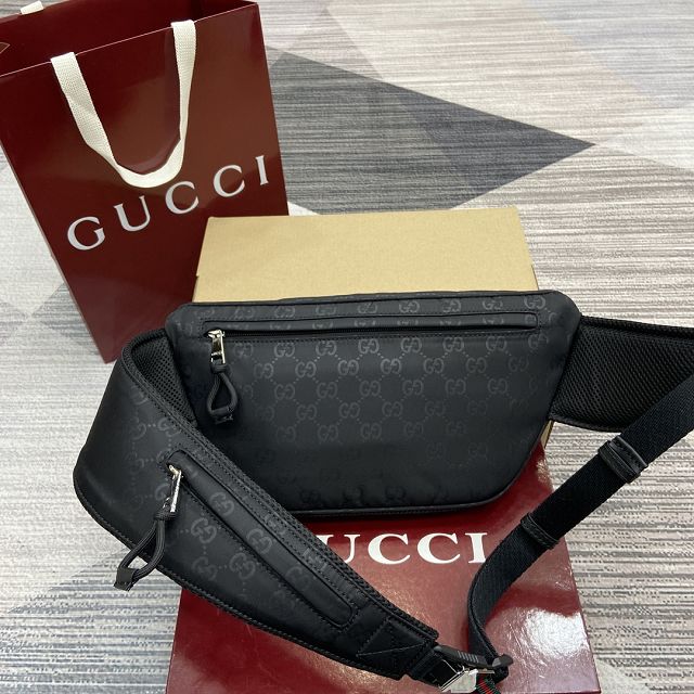 GG original canvas small belt bag 804262 black