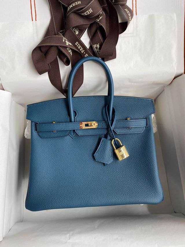 Hermes original togo leather birkin 30 bag H30-1 colvert