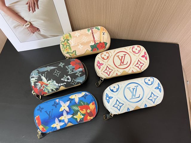 Louis vuitton original canvas sunglasses case M00285 