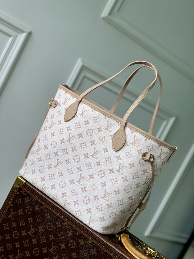 Louis vuitton original calfskin&canvas neverfull Inside out MM M11946 dune