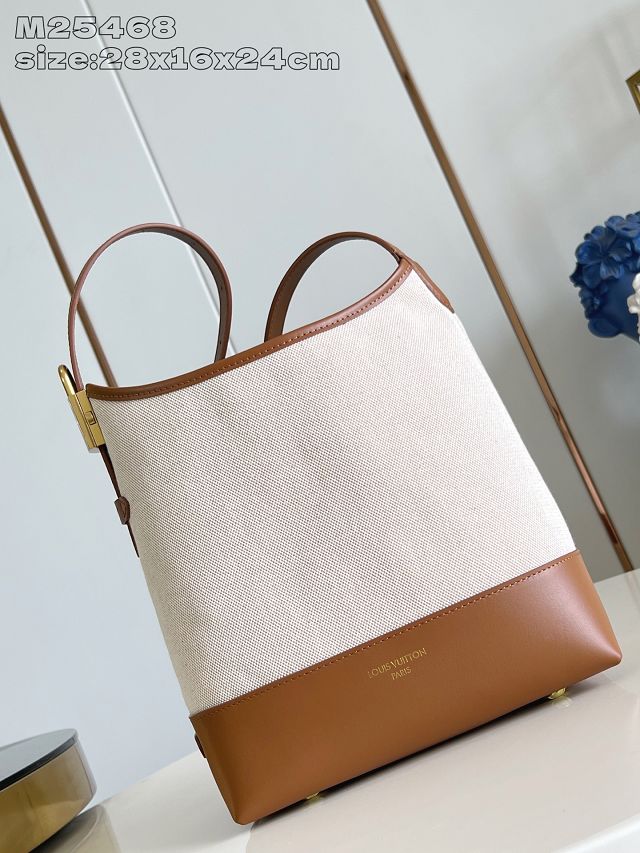 Louis vuitton original cotton low key hobo M25468 brown