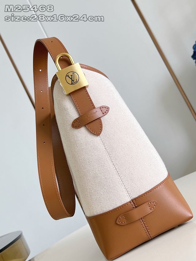 Louis vuitton original cotton low key hobo M25468 brown
