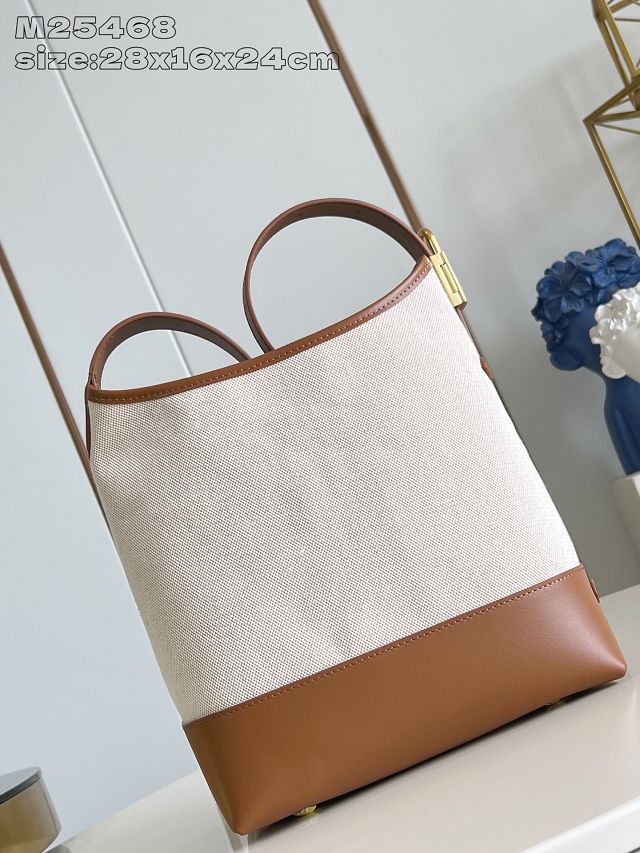 Louis vuitton original cotton low key hobo M25468 brown