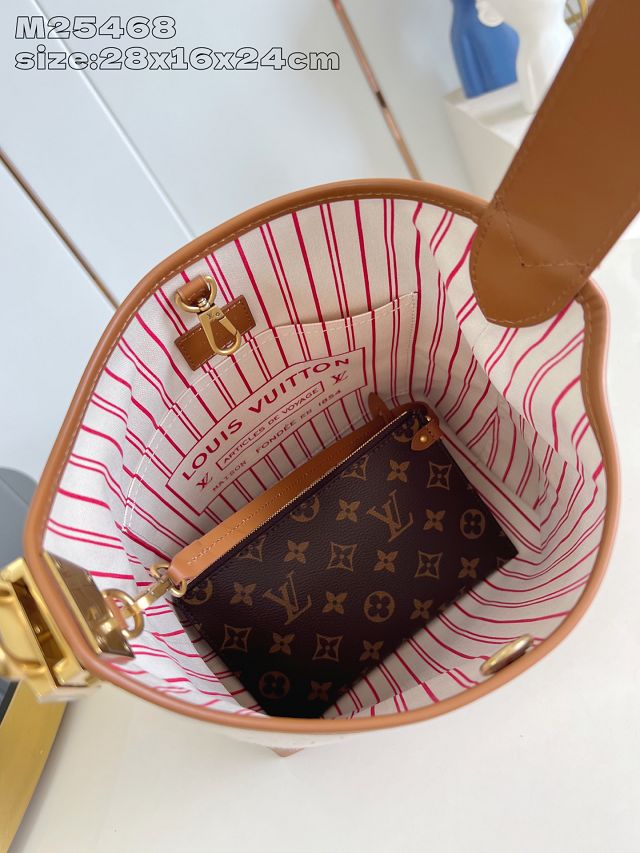 Louis vuitton original cotton low key hobo M25468 brown