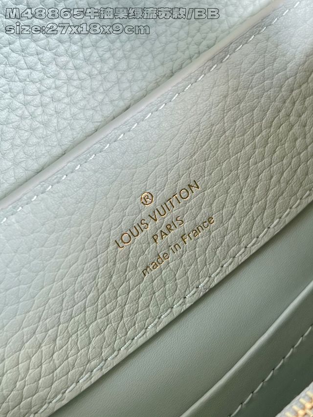 Louis vuitton original calfskin capucines BB handbag M15158 green