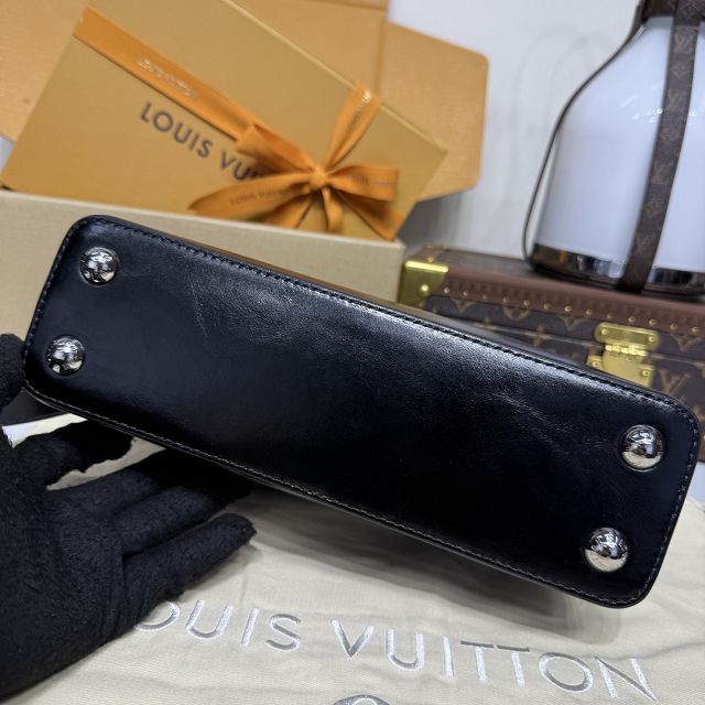 Louis vuitton original calfskin capucines east-west BB handbag M25492 black