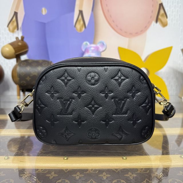 Louis vuitton original calfskin tiny camera bag M25518 black
