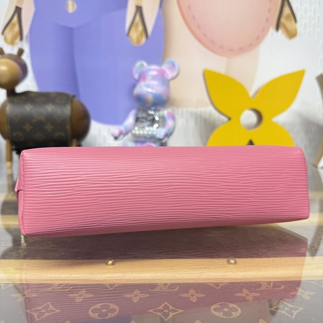 Louis vuitton original epi leather pochette cosmetique M15197 pink