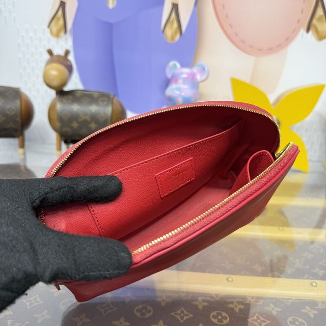 Louis vuitton original epi leather pochette cosmetique M15197 red