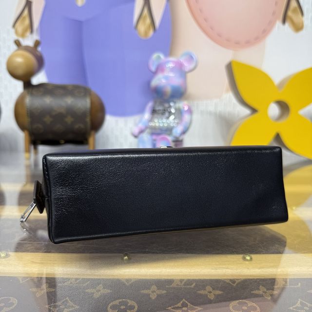 Louis vuitton original calfskin pochette cosmetique PM M15205 black
