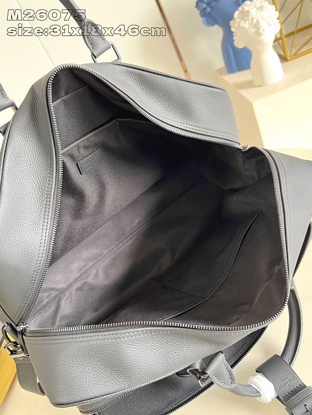 Louis vuitton original calfskin weekender bag M26075 black