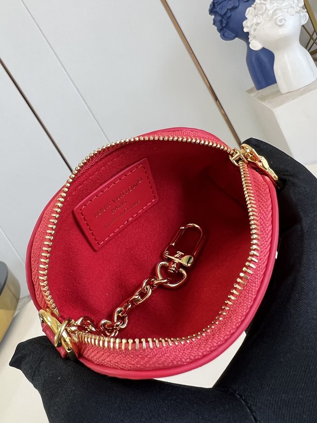 Louis vuitton original epi leather cosmetic lipstick pouch M25687 red