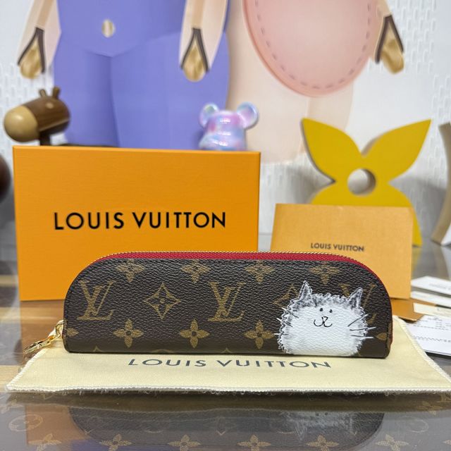 Louis vuitton original monogram canvas charlotte pencil pouch GI1396