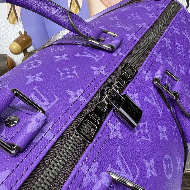 Louis vuitton original monogram canvas keepall 50 M41416 purple