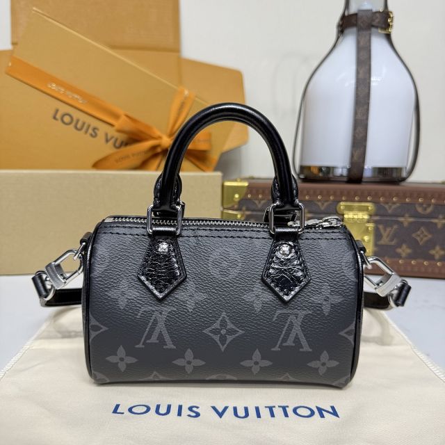 Louis vuitton original monogram eclipse nano speedy M26573
