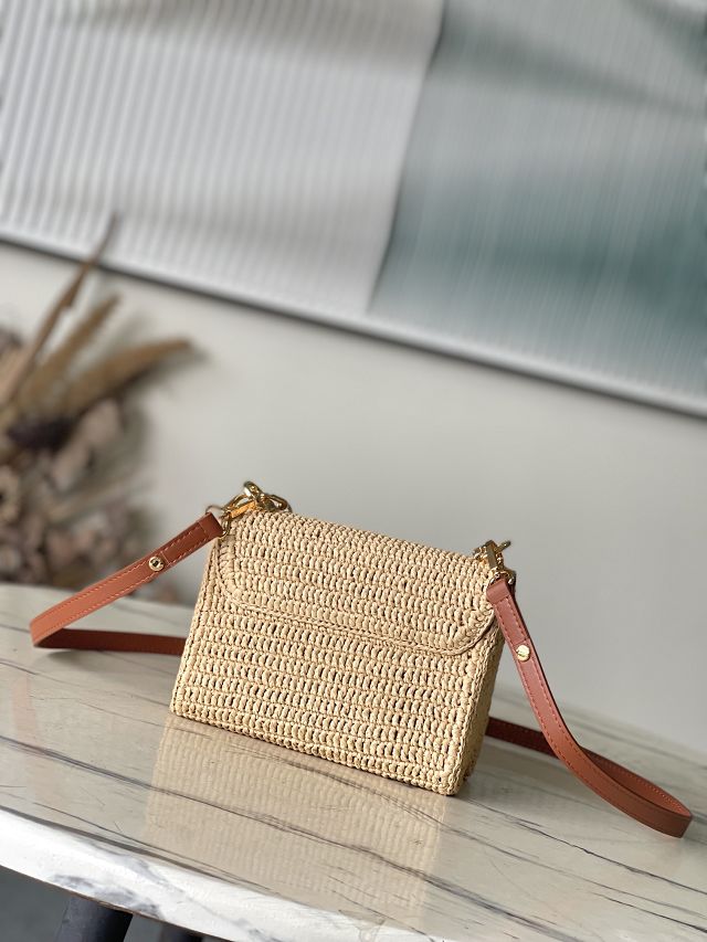 Louis vuitton original raffia twist PM slim M14309