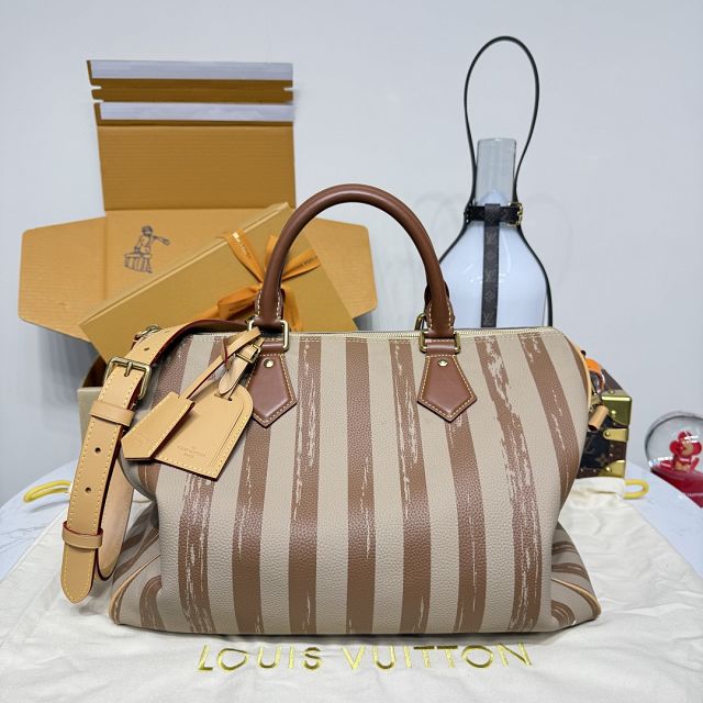 Louis vuitton original soft calfskin speedy P9 40 M24422 apricot