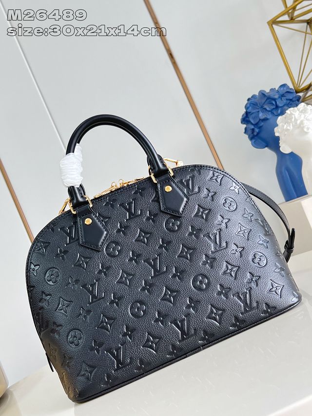 Louis vuitton original calfskin alma pm handbag M26489 black