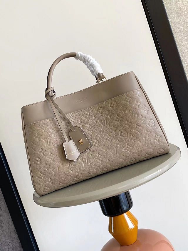 Louis vuitton original calfskin avenue MM handbag M25575 grey