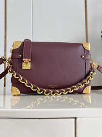 Louis vuitton original calfskin side trunk MM M25669 garnet