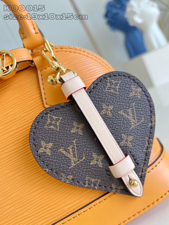 Louis vuitton original epi leather nano alma M14339 yellow