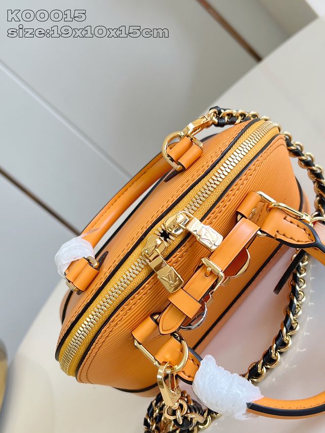 Louis vuitton original epi leather nano alma M14339 yellow
