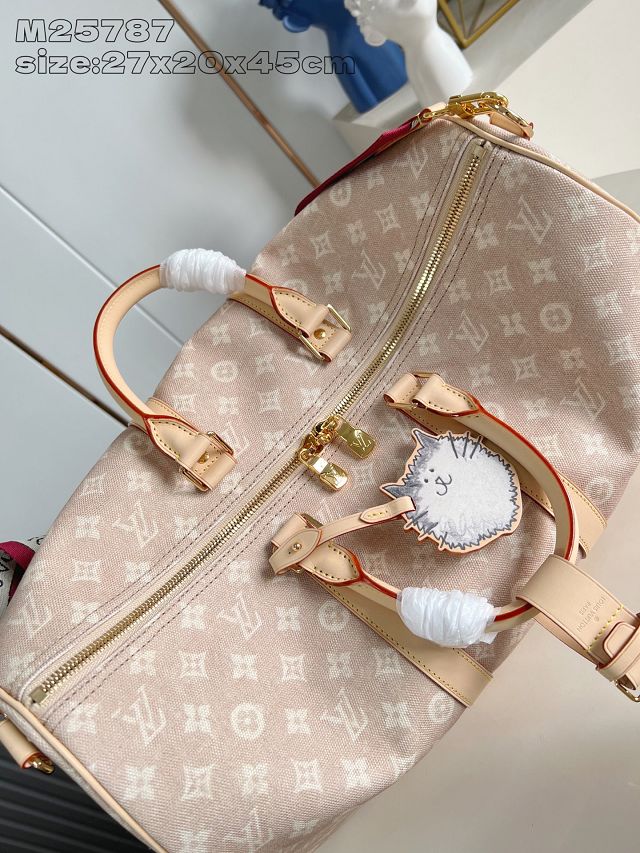 Louis vuitton original meowgram canvas keepall 45 M25787