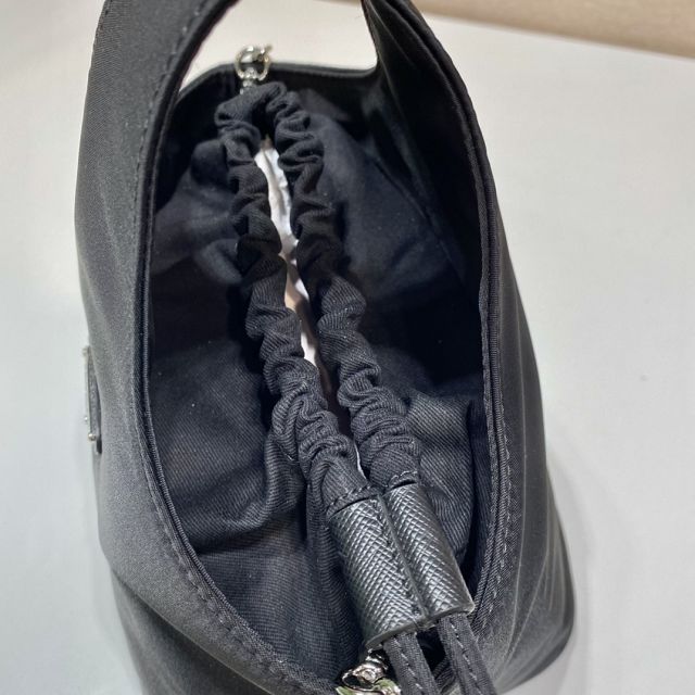 Prada original nylon basket bag 1BG036 black