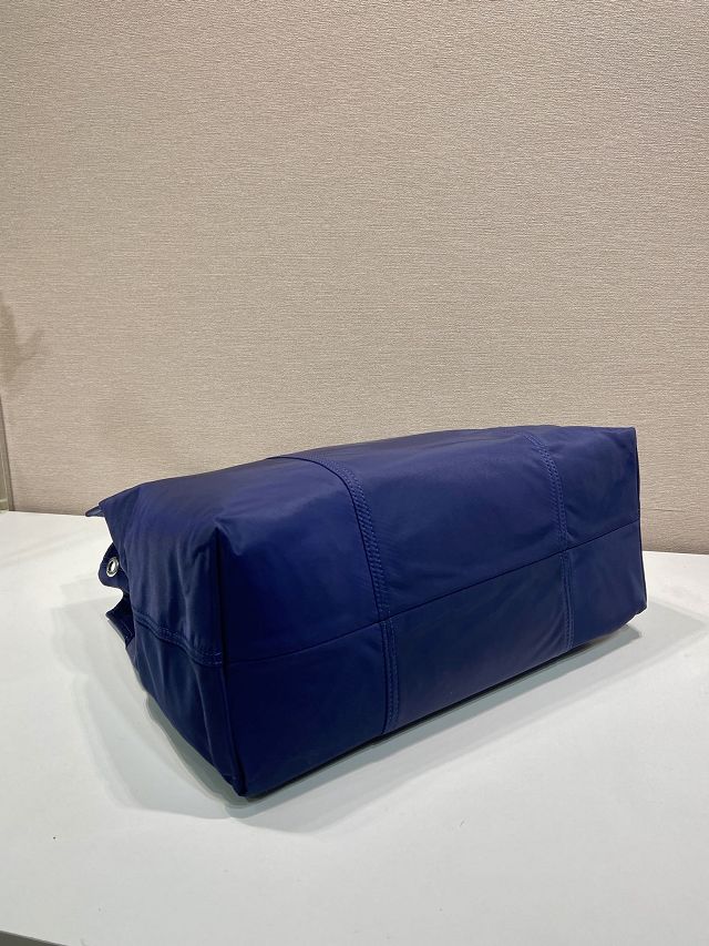Prada original nylon large shopping bag 1BG184 blue