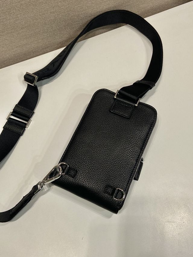 Prada original calfskin smartphone case 2VH195 black