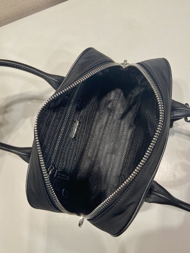 Prada original nylon small boston bag 1BG846 black