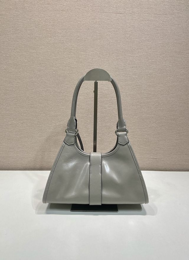 Prada original calfskin mini tote bag 1BG580 grey