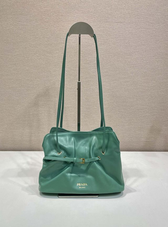 Prada original lambskin dada small bag 1BG586 green