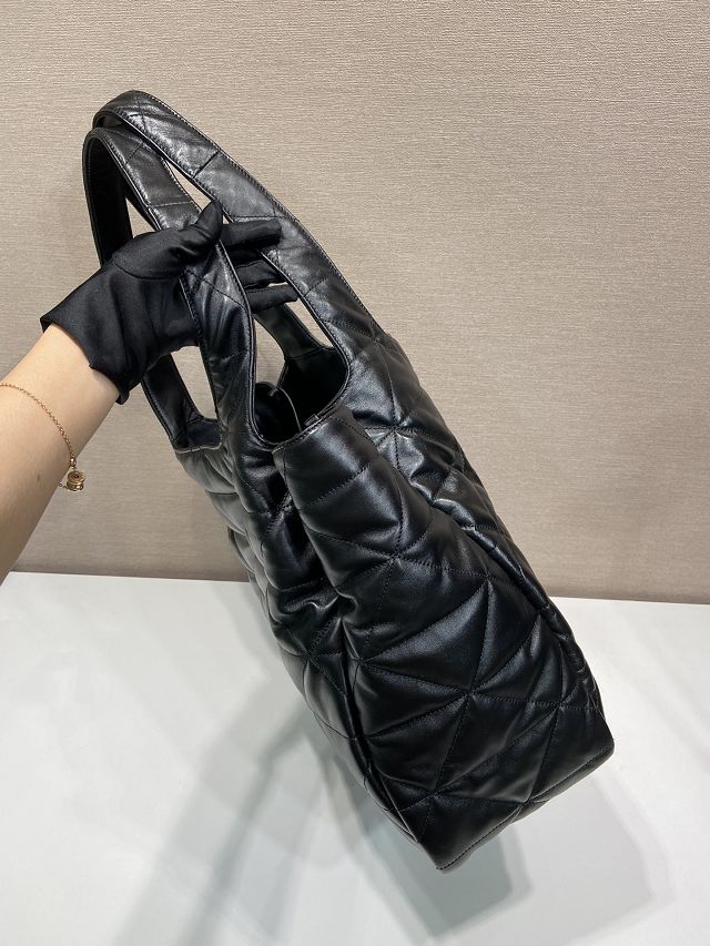 Prada original lambskin large tote bag 1BG449 black