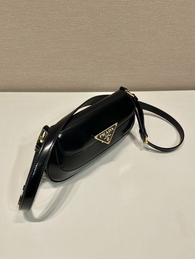 Prada original calfskin shoulder bag 1BD345 black