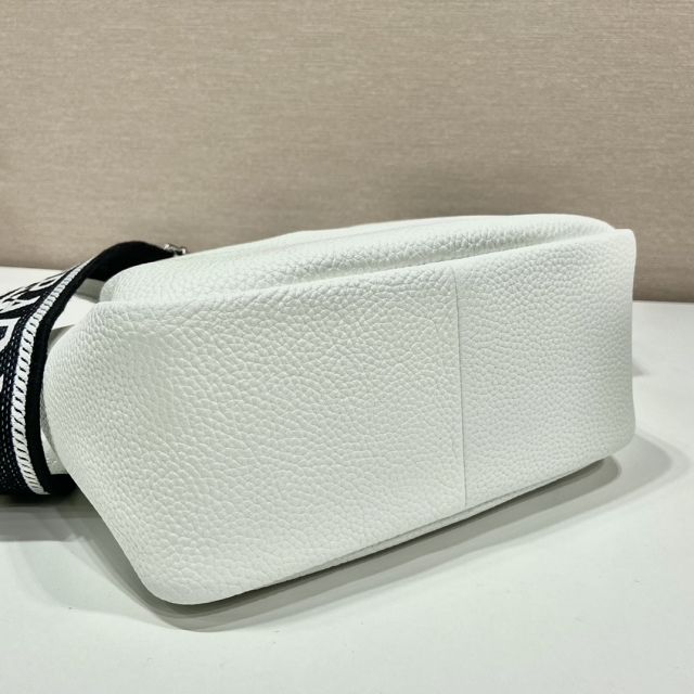 Prada original calfskin small tote bag 1BA362 white