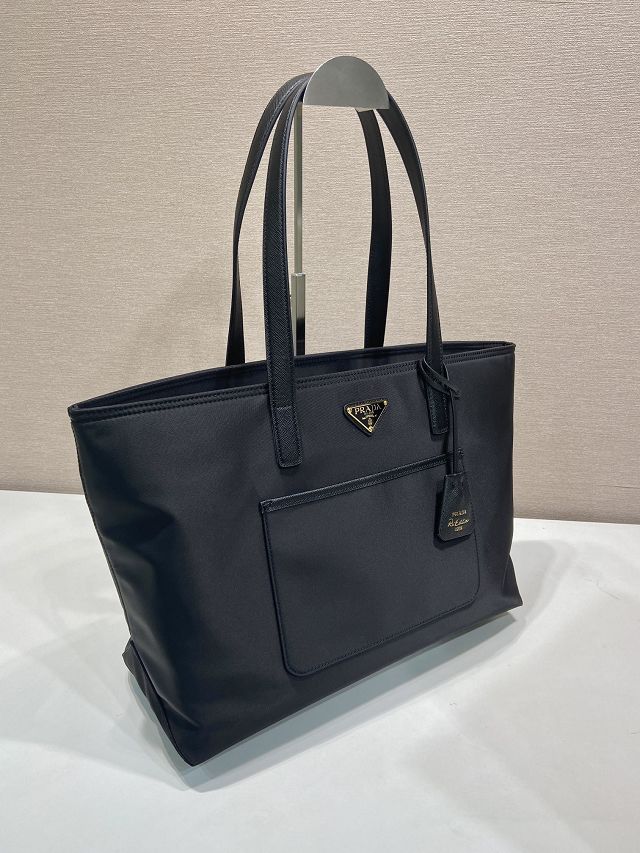 Prada original nylon medium tote bag 1BG555 black