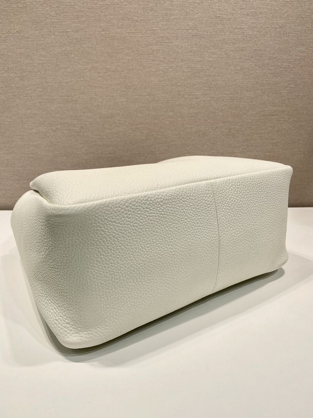 Prada original calfskin large tote bag 1BG338 white