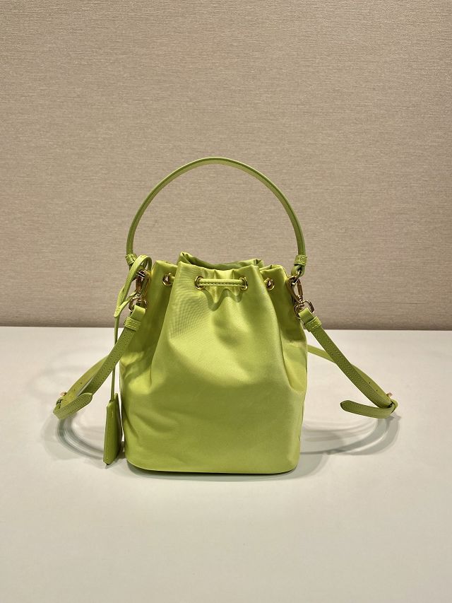 Prada original nylon 1978 mini bucket bag 1BE067 green