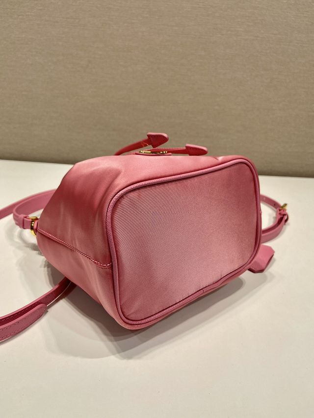 Prada original nylon 1978 mini bucket bag 1BE067 pink