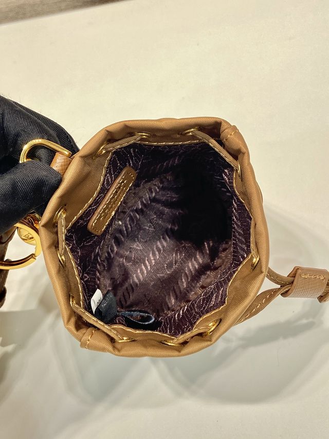 Prada original nylon mini icon keychain charm 1TT202