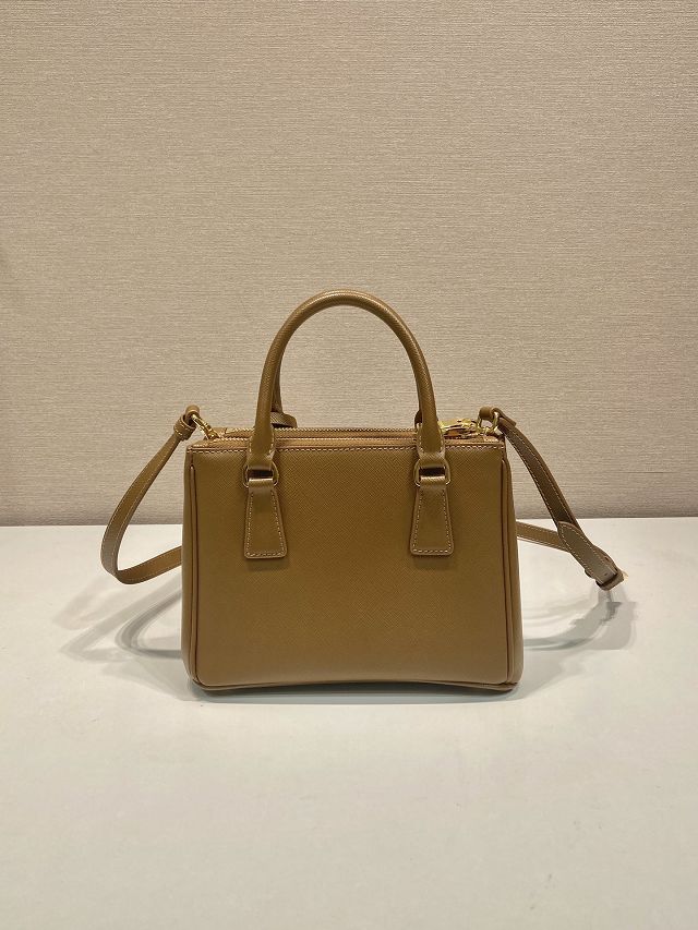 Prada original saffiano calfskin galleria mini bag 1BA906 brown