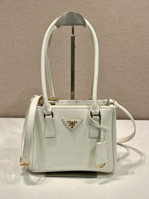 Prada original saffiano calfskin galleria mini bag 1BA906A white