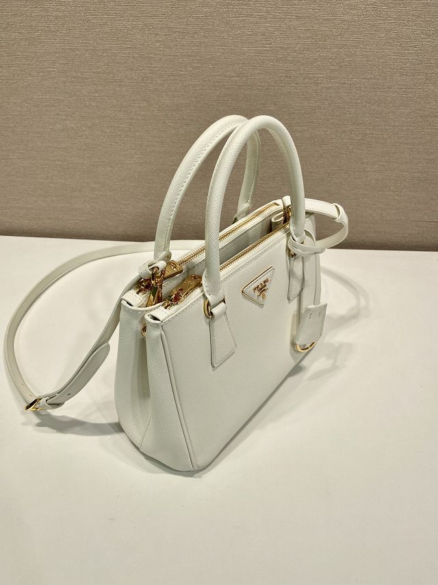 Prada original saffiano calfskin galleria small bag 1BA896 white