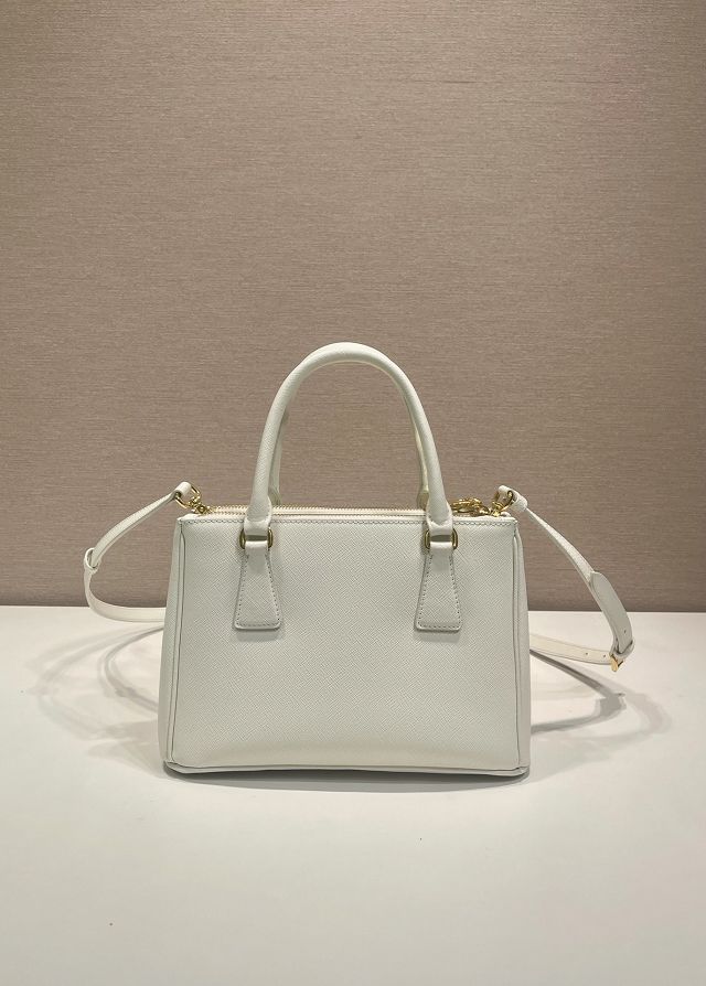 Prada original saffiano calfskin galleria small bag 1BA896 white
