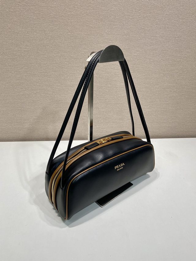 Prada original calfskin shoulder bag 1BC249 black