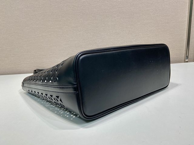 Prada original calfskin medium tote bag 1BG503 black