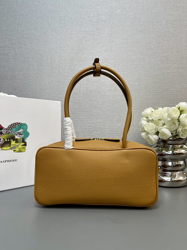 Prada original calfskin shoulder bag 1BB126 caramel